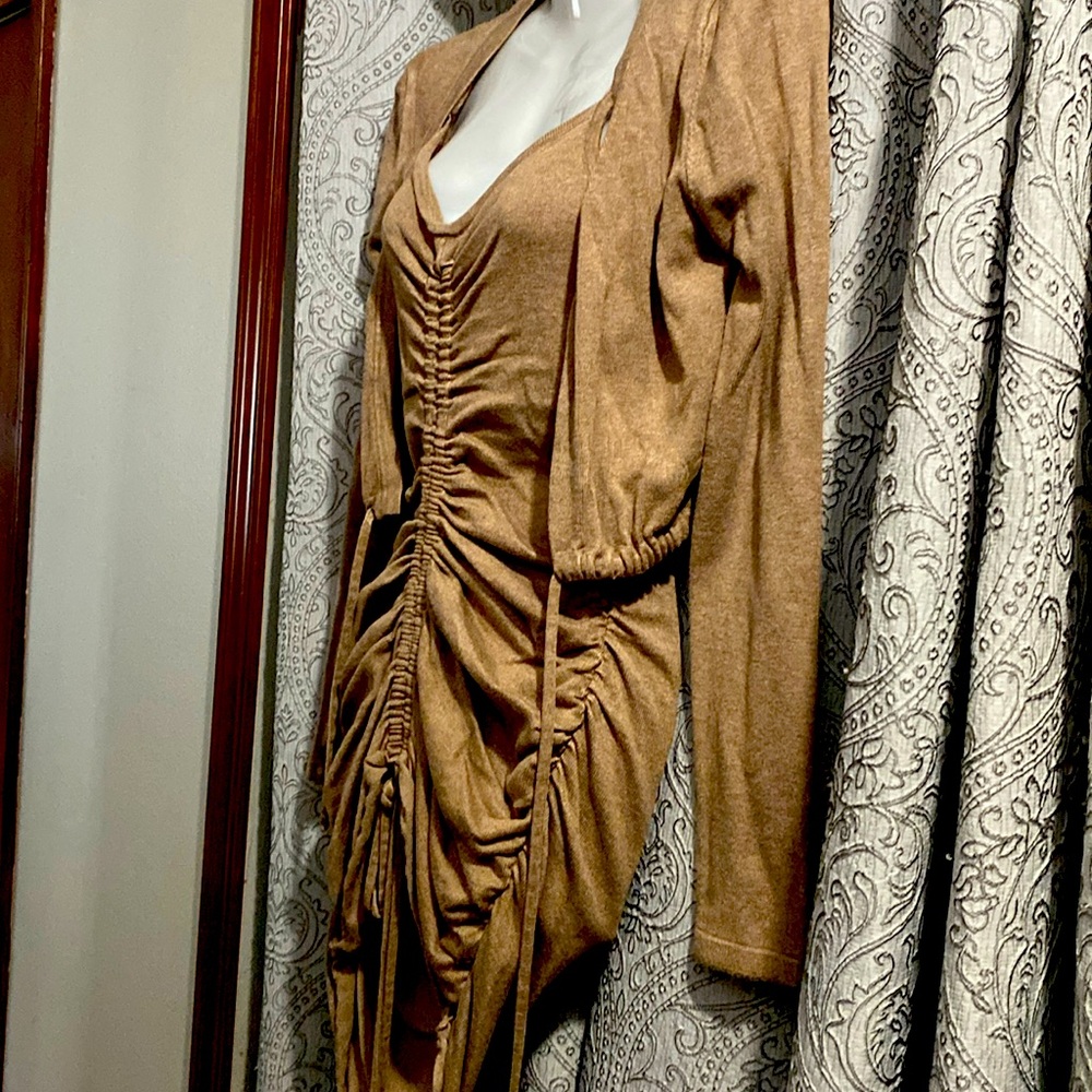 Cinch sweater dress